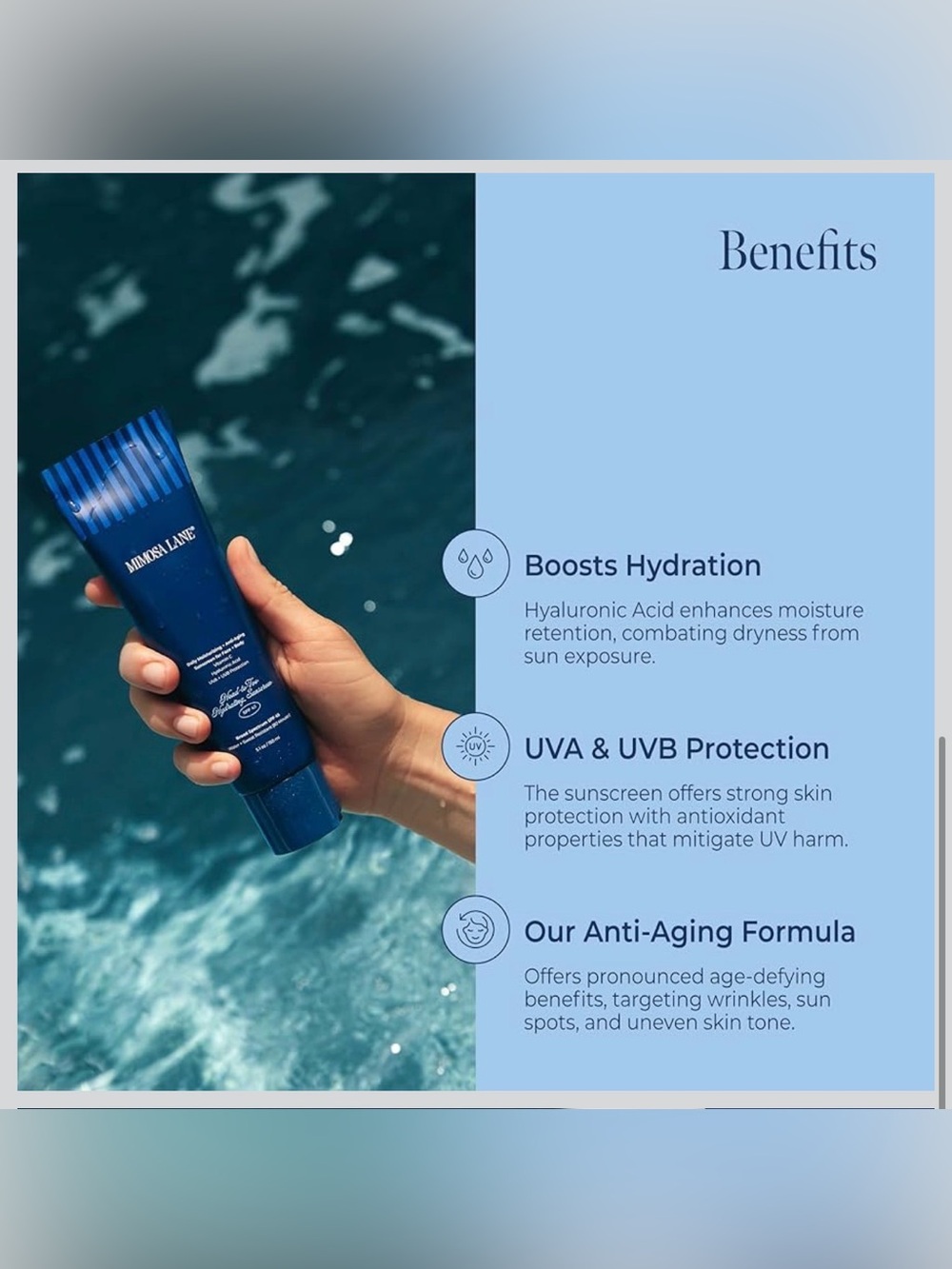 Mimosa Lane - Daily Moisturizing Anti-Aging Sunscreen Face + Body (5.1 oz) - Picture 4 of 6